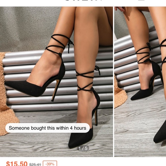 BLack heels - Picture 1 of 1